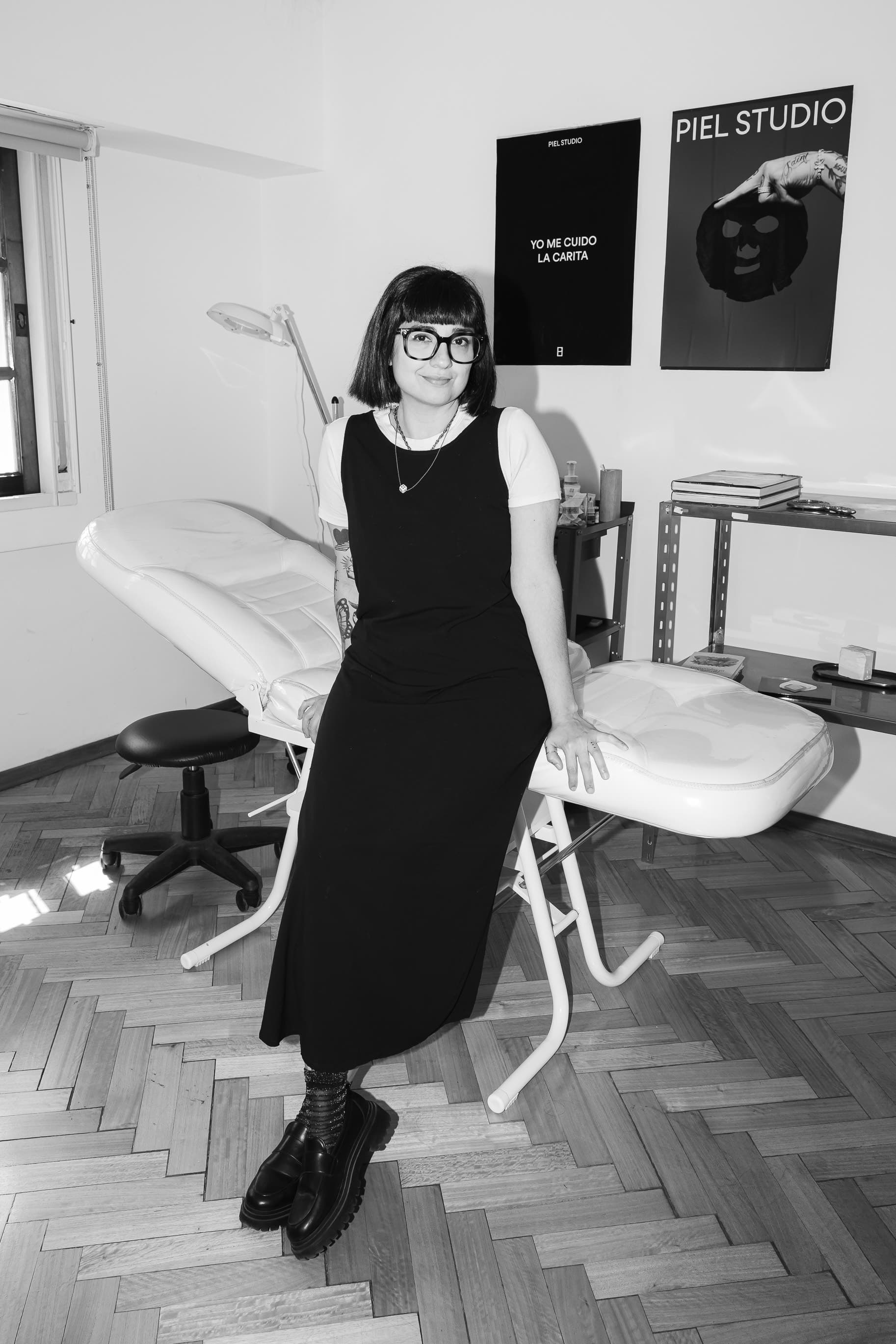 María Taborda en el consultorio